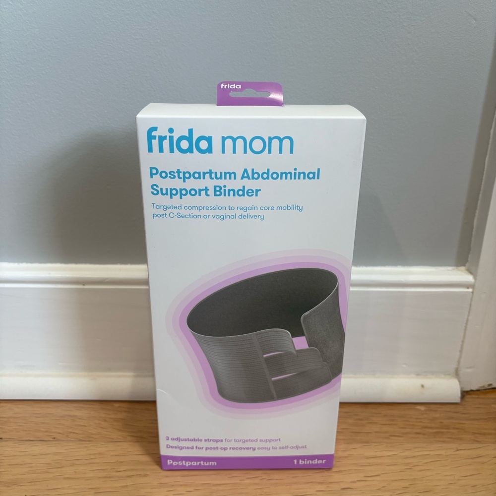 Frida Mom Postpartum Abdominal Support Binder - Gray
